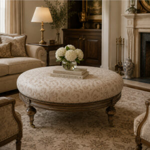 Regency Round Ottoman